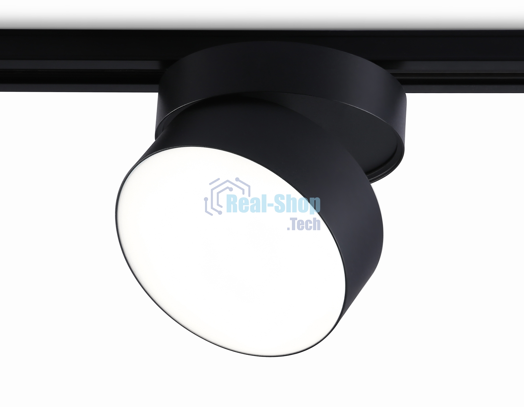 Трековый однофазный светодиодный светильник Ambrella light GL6879 BK черный LED 16W 4200K D115*90