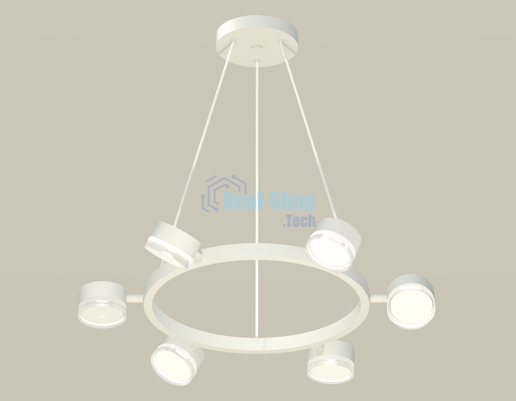 Светильник Ambrella light XB9191203/6 SWH/FR/CL белый песок/белый матовый/прозрачный GX53 (C9191, N8399)