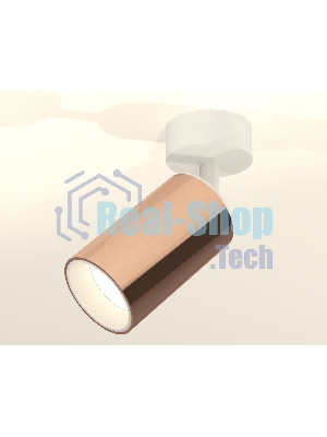 Светильник Ambrella Light XM6326001 PPG/SWH золото розовое полированное/белый песок MR16 GU5.3 (A2202, C6326, N6110)
