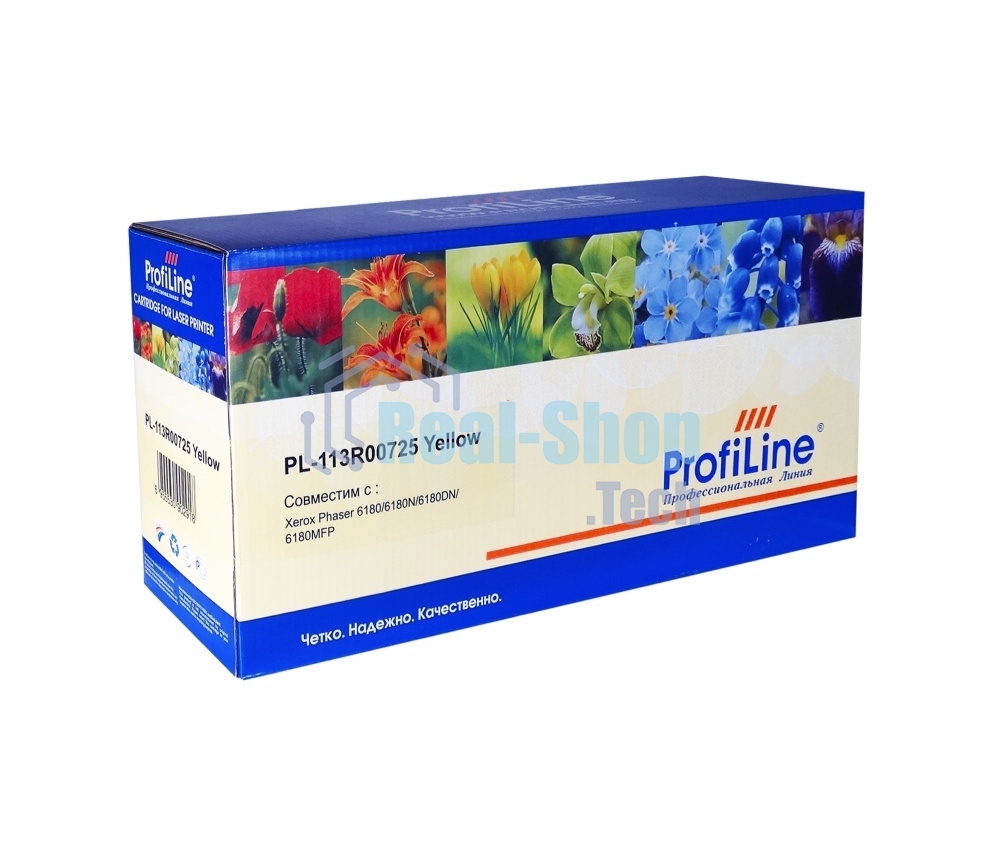Картридж лазерный ProfiLine PL-113R00725 для принтеров Rank Xerox Phaser 6180/6180N/6180DN/6180MFP Yellow 6000 копий