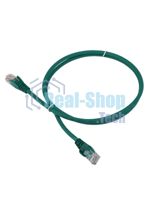 Патч-корд LANMASTER LSZH UTP cat.5e, 5.0 м, зеленый