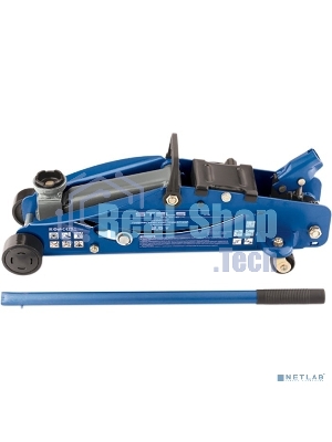 Домкрат Stels 51132 гидравлический подкатной с фиксатором 2.5 т safety pin 140-385 мм в кейсе