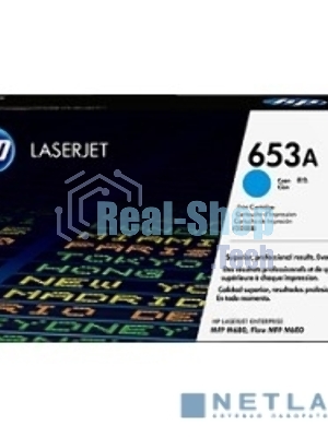 Тонер Картридж HP 653A CF321A голубой для HP MFP M680 (16000 стр.)