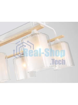 Светильник Ambrella light TR3033247/6 WH/WD белый/дерево E27/6 max 60W 580*340*245