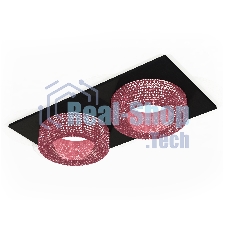 Комплект встраиваемого светильника Ambrella light XC7636022 SBK/PI черный песок/розовый MR16 GU5.3 (C7636, N7193)