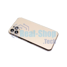 Задняя крышка (корпус) в сборе с рамкой для Apple iPhone 11 Pro золотой
