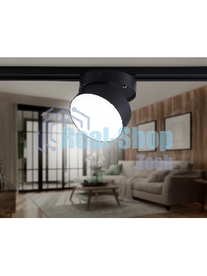 Трековый однофазный светодиодный светильник Ambrella light GL6879 BK черный LED 16W 4200K D115*90