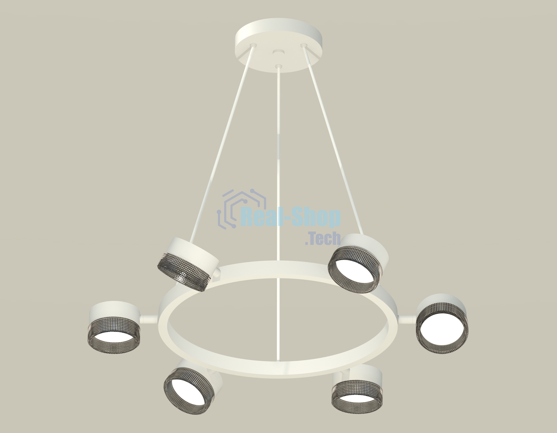 Светильник Ambrella light XB9191250/6 SWH/BK белый песок/тонированный GX53 (C9191, N8484)