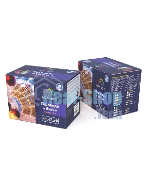 Гирлянда Neon-night Нить 10м, с эффектом мерцания, прозрачный ПВХ, 24В, синий