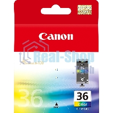 Картридж струйный CLI-36Color (1511B001) для Canon Mini Pixma 260, Цветной, 250 стр.