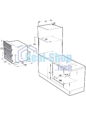 Духовой шкаф электрический Gorenje BO6737E02NX, черный