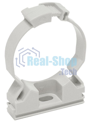 Держатель хомутный для труб CFC25 d25 сер. IEK CTA10MP-CFC25-K41-100