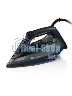 Утюг Braun SI9682DB черный/синий, 3200 Вт, 60 г/мин, 260 г/мин, 330 мл