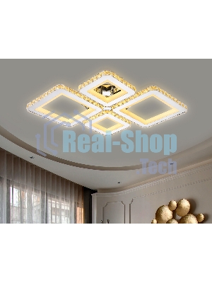 Потолочный светодиодный светильник Ambrella light FA1726/4 CH хром 3000K/4200K/6400K 108W 690*550*100 (ПДУ РАДИО 2.4G)