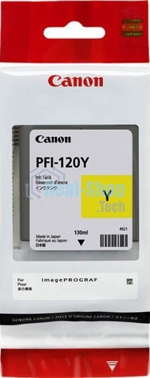 Картридж струйный Canon PFI-120 Y 2888C001 желтый (130мл) для Canon Canon imagePROGRAF TM-200/205