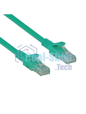 Патч-корд LSZH ExeGate EX286377RUS UTP-RJ45-RJ45-5e-0,5M-LSZH-GN, UTP, cat.5e, 0.5м, зеленый