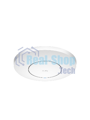 Точка доступа AX3000 Dual Band Ceiling Mount Wi-Fi 6 Access Point, Chipset MT7981, 802.11ax/ac/a/b/g/n, 2402Mbps at 5GHz + 574Mbps at 2.4GHz, 1 x 2.5G RJ45 Port, MU-MIMO, Support 12V DC or 802.3at PoE or Passive PoE, Internal Antennas, 48V passive PoE adapter included, Cudy Mesh Support