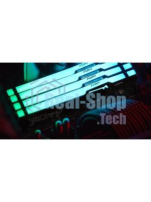 Оперативная память Kingston Fury Beast, DDR5, 32Gb (1x32GB), 5600MHz, CL36, DIMM, радиатор, RGB, черный