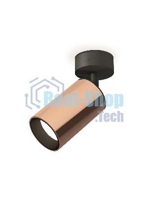 Светильник Ambrella Light XM6326020 PPG/SBK золото розовое полированное/черный песок MR16 GU5.3 (A2210, C6326, N6111)