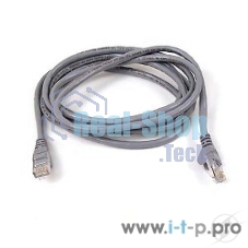 Патч-корд UTP, кат 5e, 3м с RJ45 серый