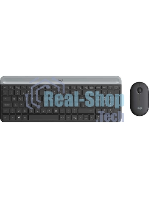 Комплект клавиатура + мышь Logitech MK470 Slim Wireless Keyboard and Mouse ComboGRAPHITE