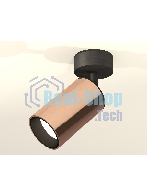 Светильник Ambrella Light XM6326020 PPG/SBK золото розовое полированное/черный песок MR16 GU5.3 (A2210, C6326, N6111)