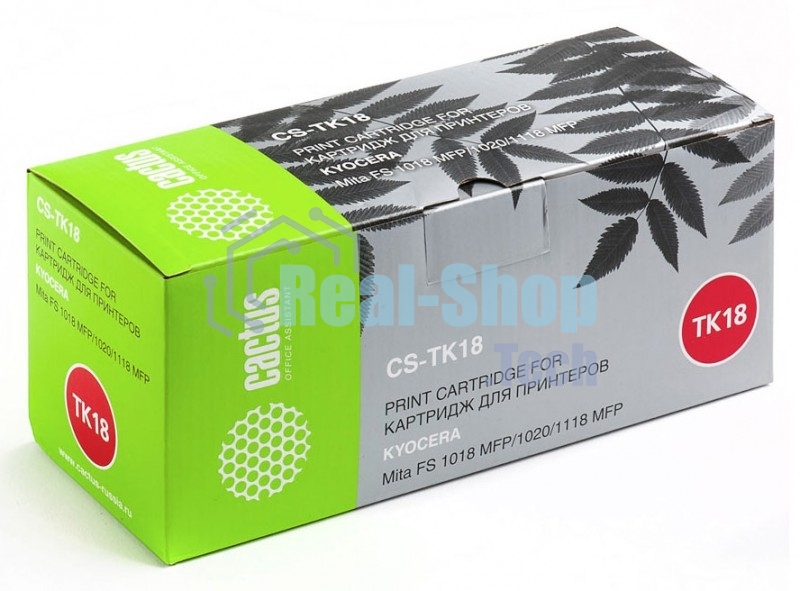 Картридж лазерный Cactus CS-TK18 черный (7200 стр.) для принтеров Kyocera Mita FS 1018 MFP/1020/1118 MFP