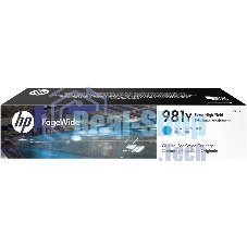 Картридж струйный HP 981Y голубой Original PageWide Crtg