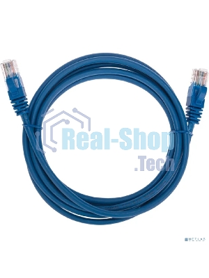 Патч-корд U/UTP Rexant cat.5e, RJ45-RJ45, 26AWG, ZH нг(А)-HF, синий, 2 м
