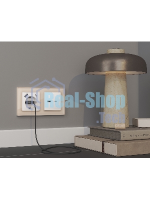 Комплект механизма электрической розетки ALFA Белый глянец 2USB A+C 20W (быстрая зарядка) с/з QUANT (AP1100, VM160) MA110010