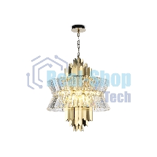 Люстра Ambrella light LH41017/12 BS/CL латунь/прозрачный E14*12 max 40W D560*660