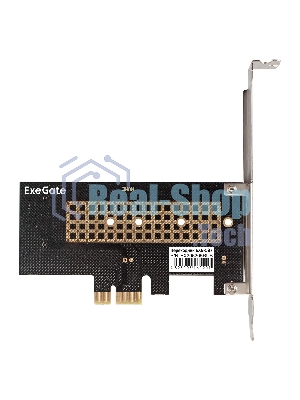 Переходник ExeGate EXE-597 (M.2 M key -> PCI-E x1 v2.0, для установки SSD M.2 M key в слот PCI-E)