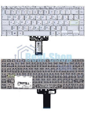 Клавиатура для ноутбука Asus K413JA серебристая
