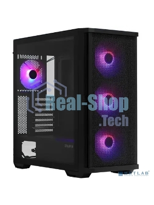 Компьютерный корпус ZALMAN Z10 PLUS, ATX, черный, WINDOW, 2x3.5