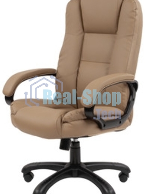 Кресло Chairman Home 600 бежевый, ткань, 120 кг