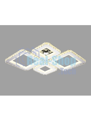 Потолочный светодиодный светильник Ambrella light FA1726/4 CH хром 3000K/4200K/6400K 108W 690*550*100 (ПДУ РАДИО 2.4G)