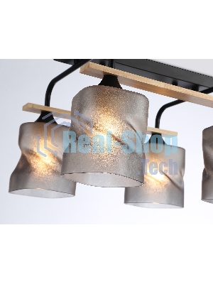 Светильник Ambrella light TR3033249/4 BK/WD черный/дерево E27/4 max 60W 340*340*245