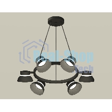 Светильник Ambrella light XB9193100/6 SBK/FR черный песок/белый матовый GX53 (C9193, N8141)
