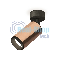 Светильник Ambrella Light XM6326021 PPG/PBK золото розовое полированное/черный полированный MR16 GU5.3 (A2210, C6326, N6121)