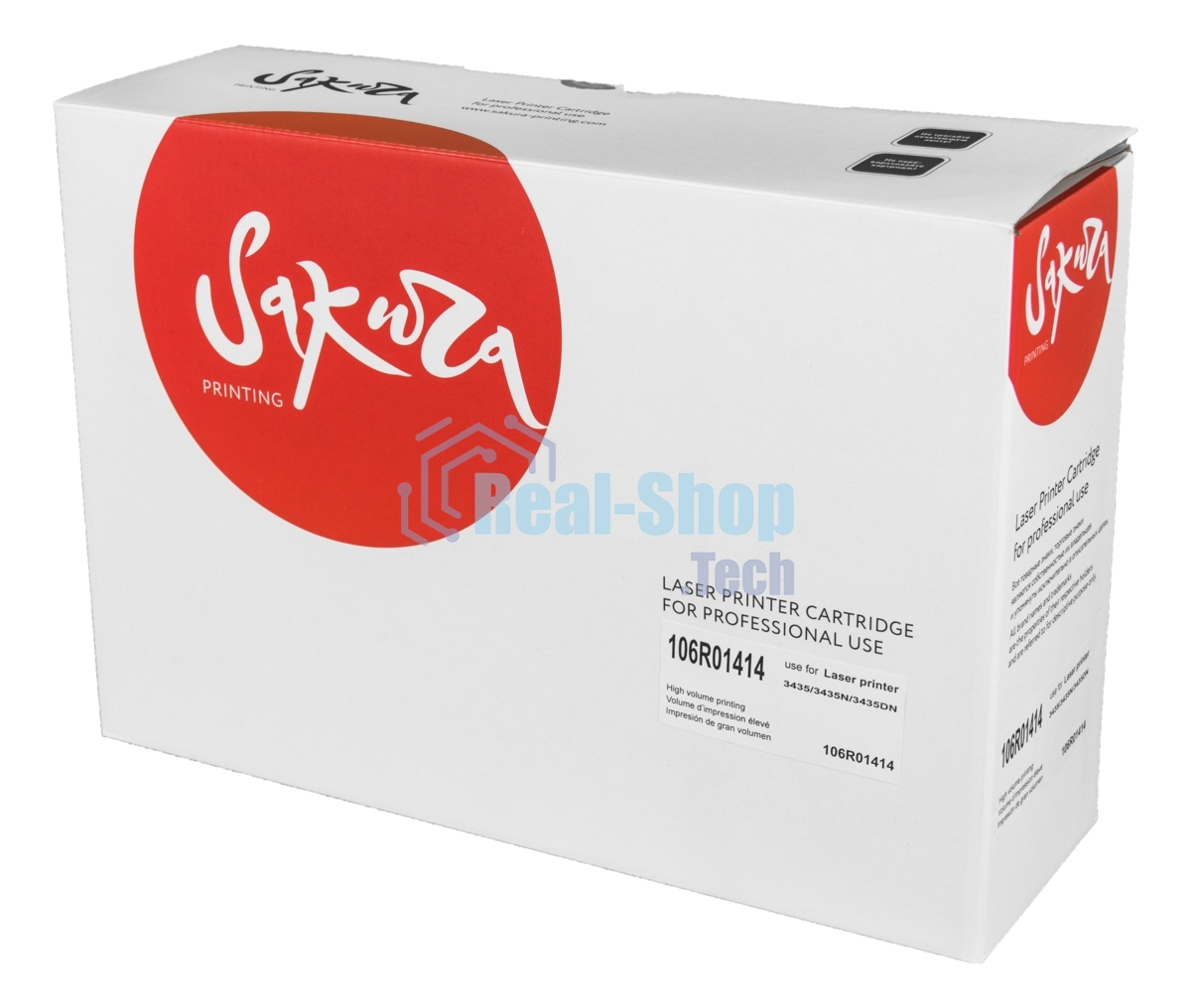 Картридж лазерный Sakura 106R01414 для Xerox Phaser 3435 черный, 4 000 к.