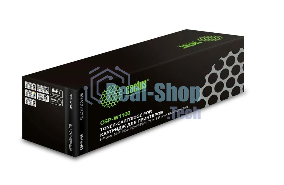 Картридж лазерный Cactus CSP-W1106 черный (1000 стр.) для HP Laser 107a/107r/107w/135a MFP/135r MFP/135w MFP/137fnw MFP