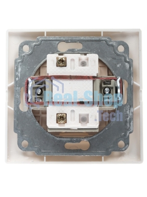 Выключатель Smartbuy (SBE-01w-10-SW1-1) Венера, 1-клавишный, белый