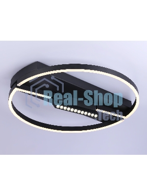 Светильник Ambrella light FL51460/1+1 BK черный  72W 3000K-6400K+4200K D600*110 (ПДУ РАДИО 2.4G)