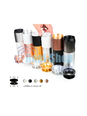 Насадка для корпуса светильника N6902 PBK черный полированный D60*H25mm Out20mm