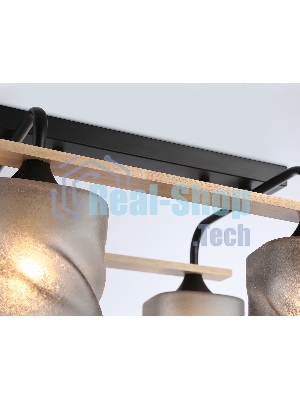 Светильник Ambrella light TR3033249/4 BK/WD черный/дерево E27/4 max 60W 340*340*245