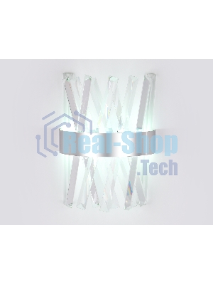 Настенный светодиодный светильник с хрусталем TR5322 CH/CL хром/прозрачный 24W 285*260*124