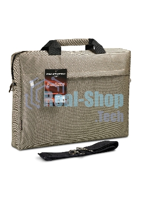 Сумка для ноутбука ExeGate EX212309RUS Start S15 Beige, бежевая, полиэстер, для ноутбуков до 15.6