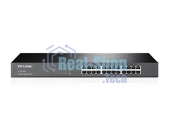 Коммутатор сетевой TP-Link SMB TL-SG1024 Коммутатор 24LAN 10/100/1000Mb/s Unmanagersd Gigabit Rackmount Switch