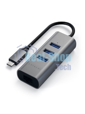 USB-концентратор Satechi ST-TC2N1USB31AM, USB Type-C, USB 3.0/RJ-45, USB Type-C