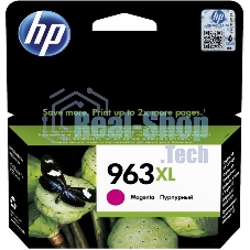 Картридж струйный HP 963XL 3JA28AE пурпурный увеличенной емкости (1600 стр) для HP OfficeJet Pro 901x/902x